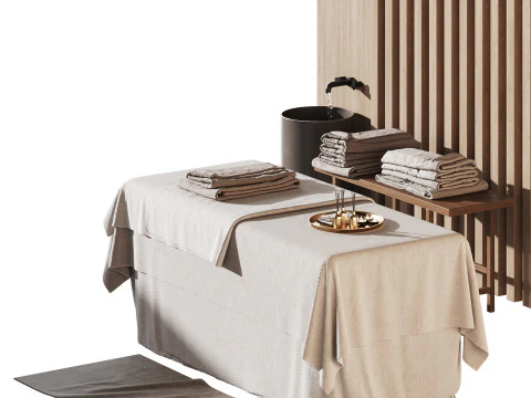 Modern spa and accessories 02 3D Model