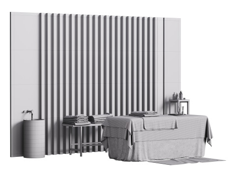 Modern spa and accessories 02 3Dモデル