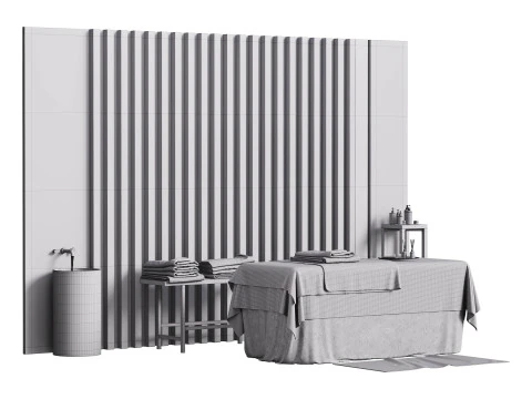 Modern spa and accessories 02 3D Model