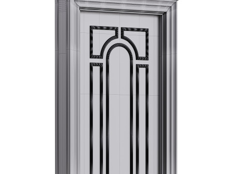 Modern entrance door 23 3D Модель