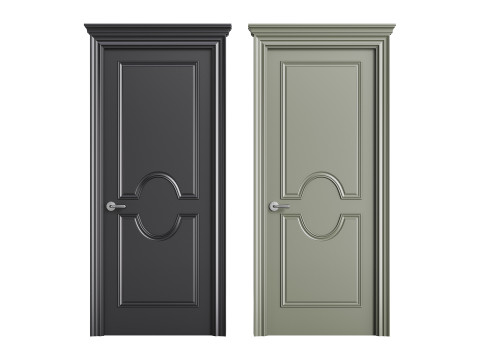 Modern entrance door 24 Modello 3D