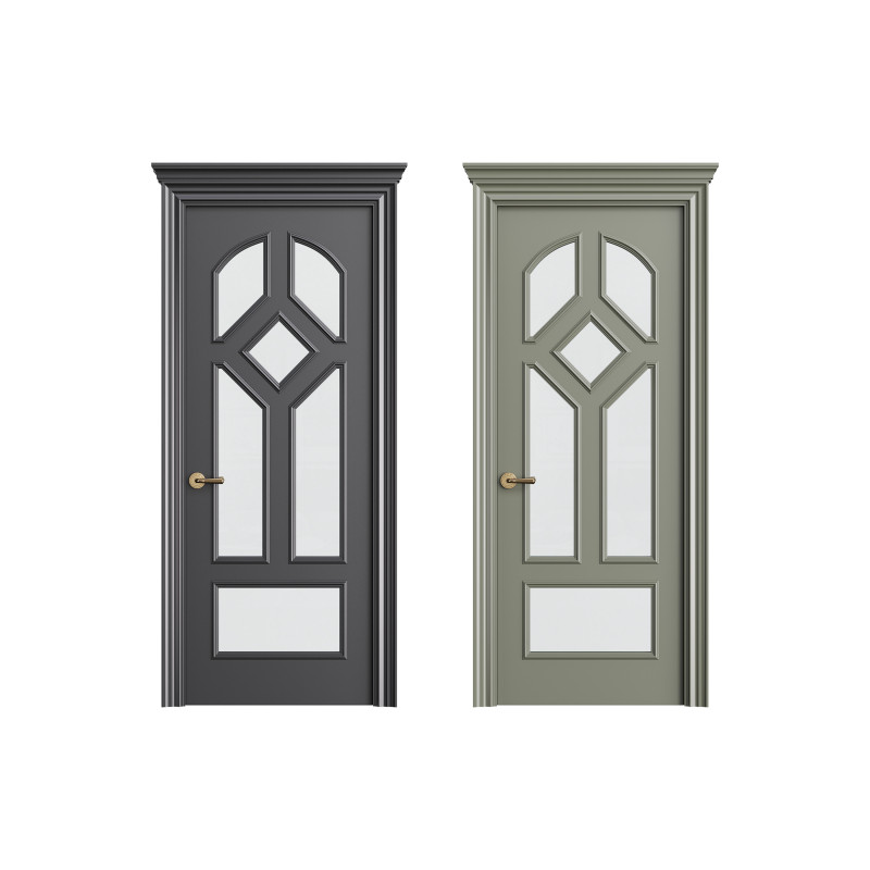 Modern entrance door 27 3D Model .c4d .max .obj .3ds .fbx .stl .blend 