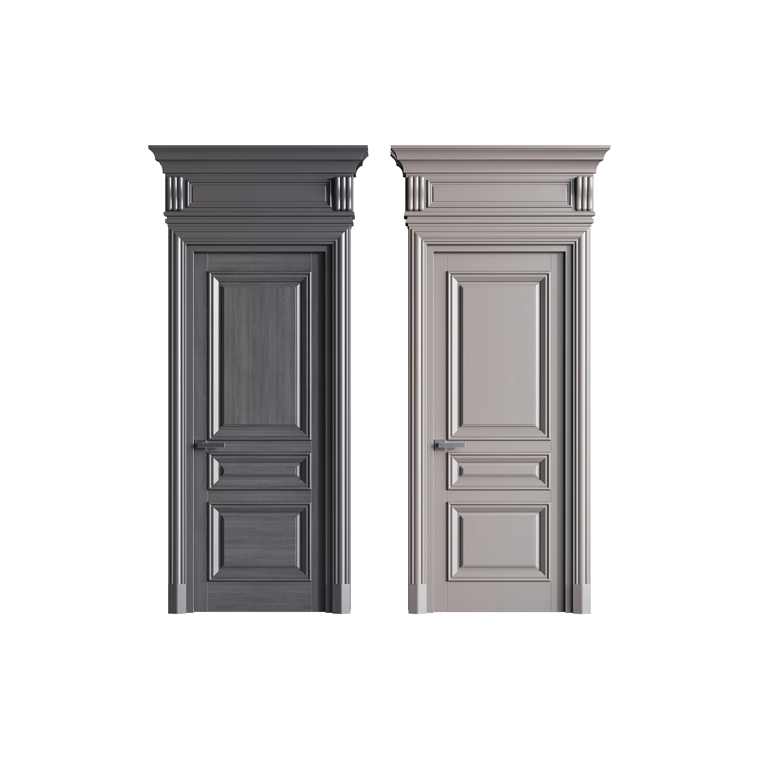 Modern entrance door 30 3D Model .c4d .max .obj .3ds .fbx .stl .blend 