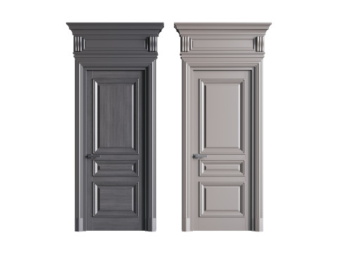 Modern entrance door 30 Modèle 3D