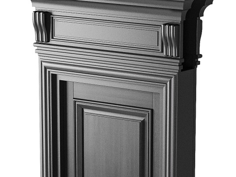 Modern entrance door 30 3D Модель