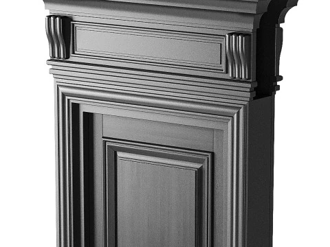 Modern entrance door 30 3D Model