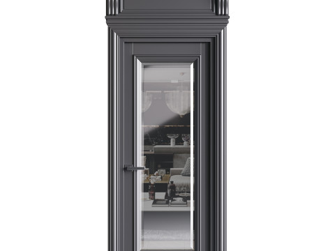 Modern entrance door 31 Model 3D