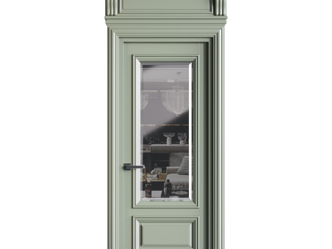 Modern entrance door 31 Model 3D