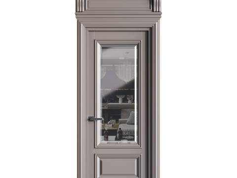 Modern entrance door 31 Model 3D