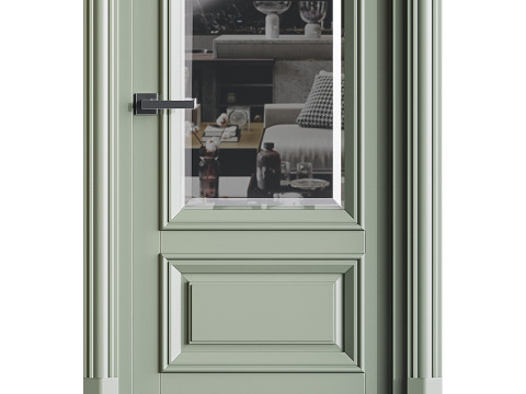 Modern entrance door 31 Model 3D