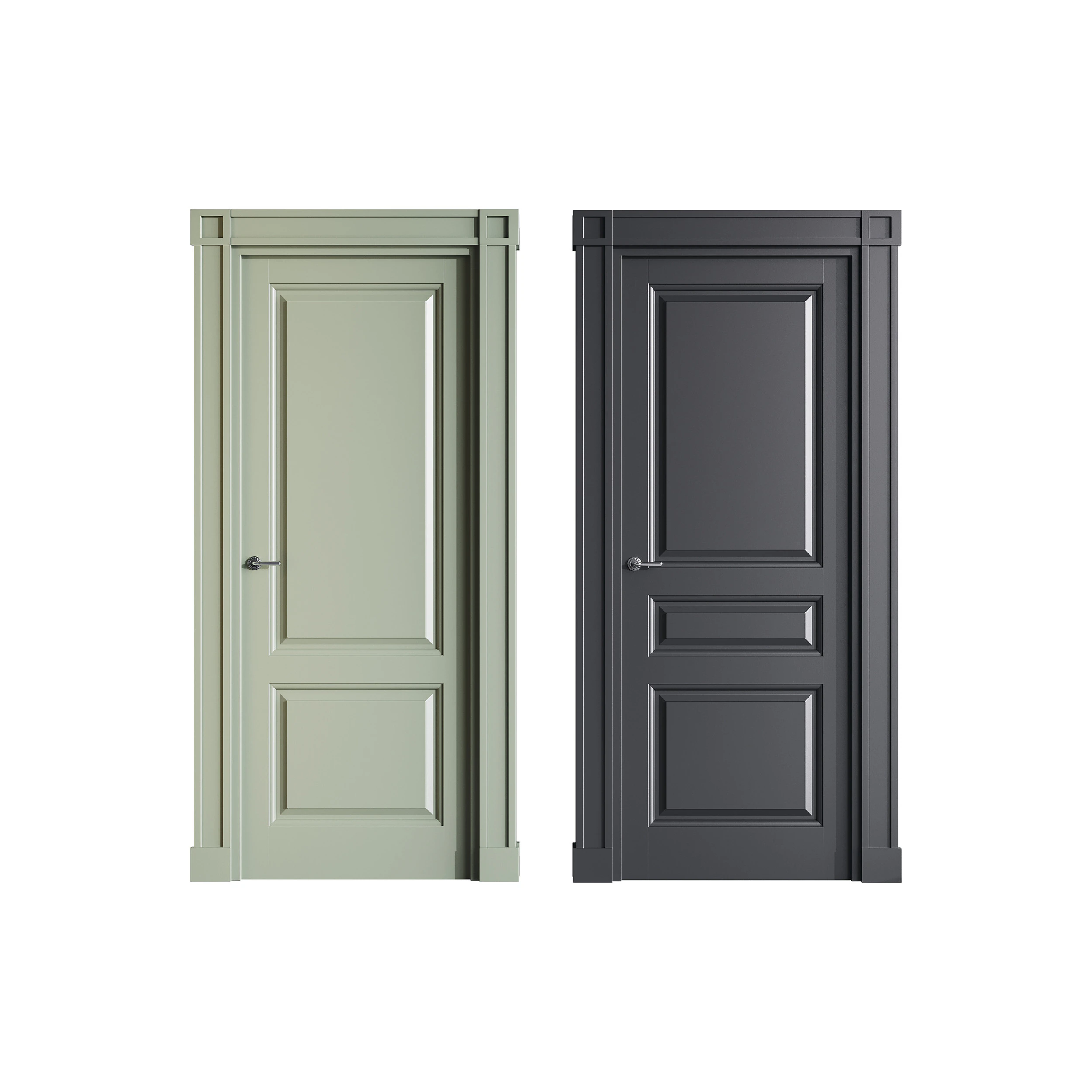 Modern entrance door 32 3D Model .c4d .max .obj .3ds .fbx .stl .blend 