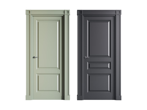 Modern entrance door 32 3D Model