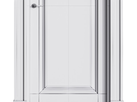 Modern entrance door 32 3D Model