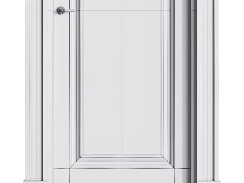 Modern entrance door 32 3D Model