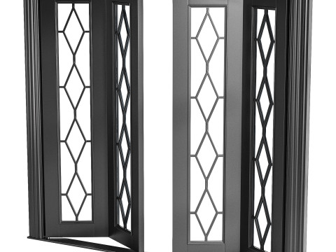 Modern entrance door 33 Modèle 3D