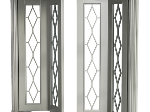 Modern entrance door 33 Modèle 3D