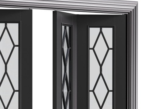 Modern entrance door 33 Modèle 3D