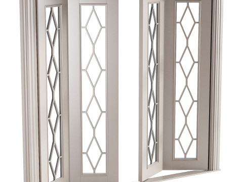 Modern entrance door 33 Modèle 3D