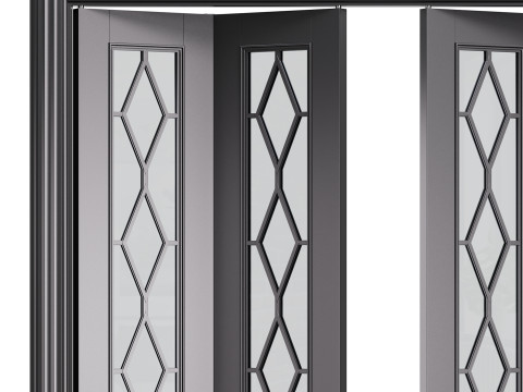 Modern entrance door 33 Modèle 3D