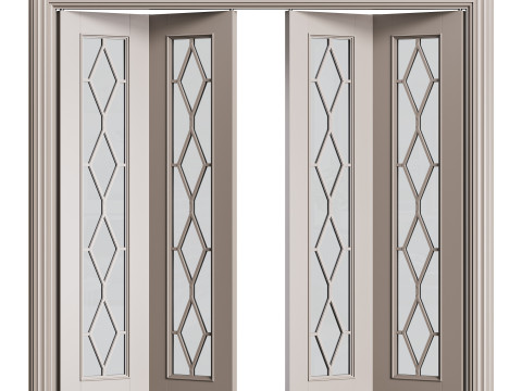Modern entrance door 33 Modèle 3D
