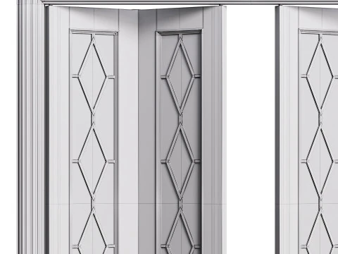 Porta de entrada moderna 33 Modelo 3D