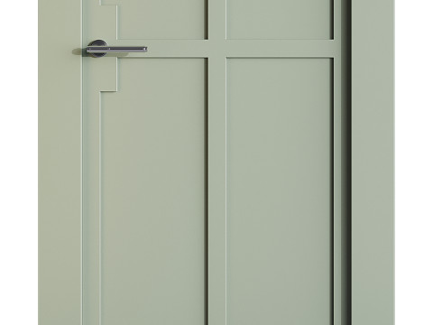 Modern entrance door 34 Modello 3D
