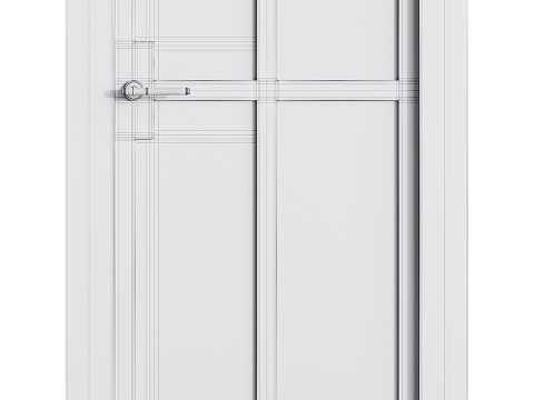 Modern entrance door 34 Modello 3D