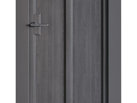 Modern entrance door 35 3D Model