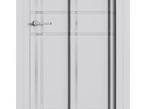 Modern entrance door 35 3D Model