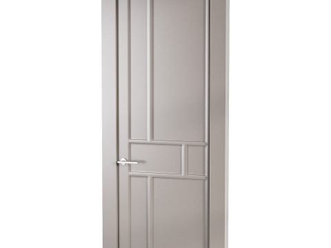 Modern entrance door 36 Modelo 3D