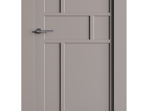 Modern entrance door 36 Modelo 3D