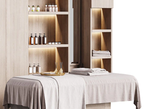 Modern spa and accessories 03 3D Model