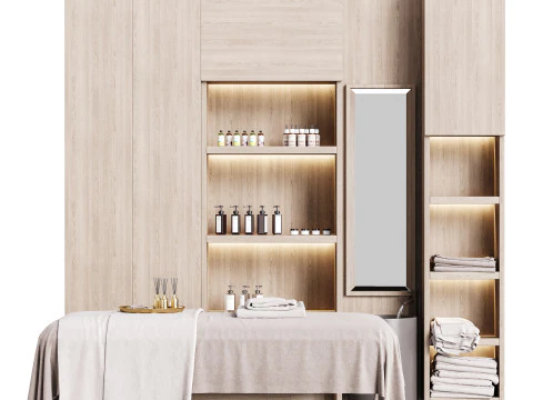 Modern spa and accessories 03 3D Model