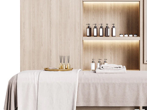 Modern spa and accessories 03 3D Model