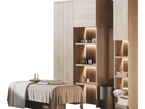 Modern spa and accessories 03 3D Model