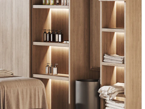 Modern spa and accessories 03 3D Model