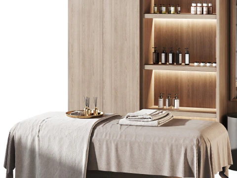 Modern spa and accessories 03 3D Model