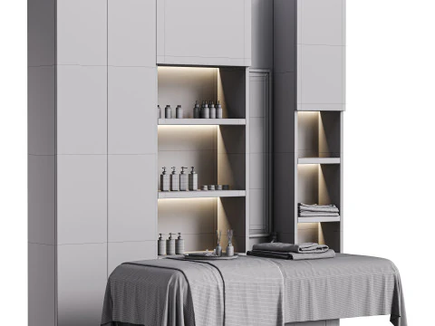 Modern spa and accessories 03 3D Model