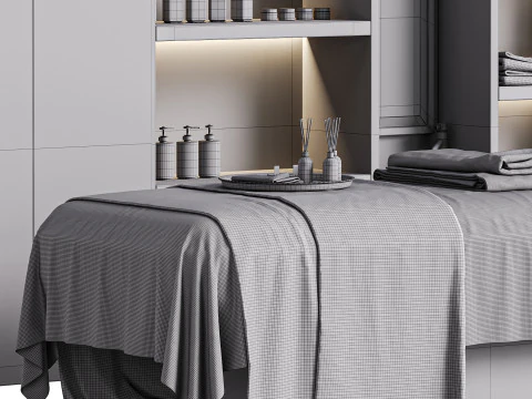 Modern spa and accessories 03 3D Model