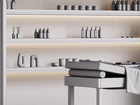 Modern spa and accessories 05 3D Model