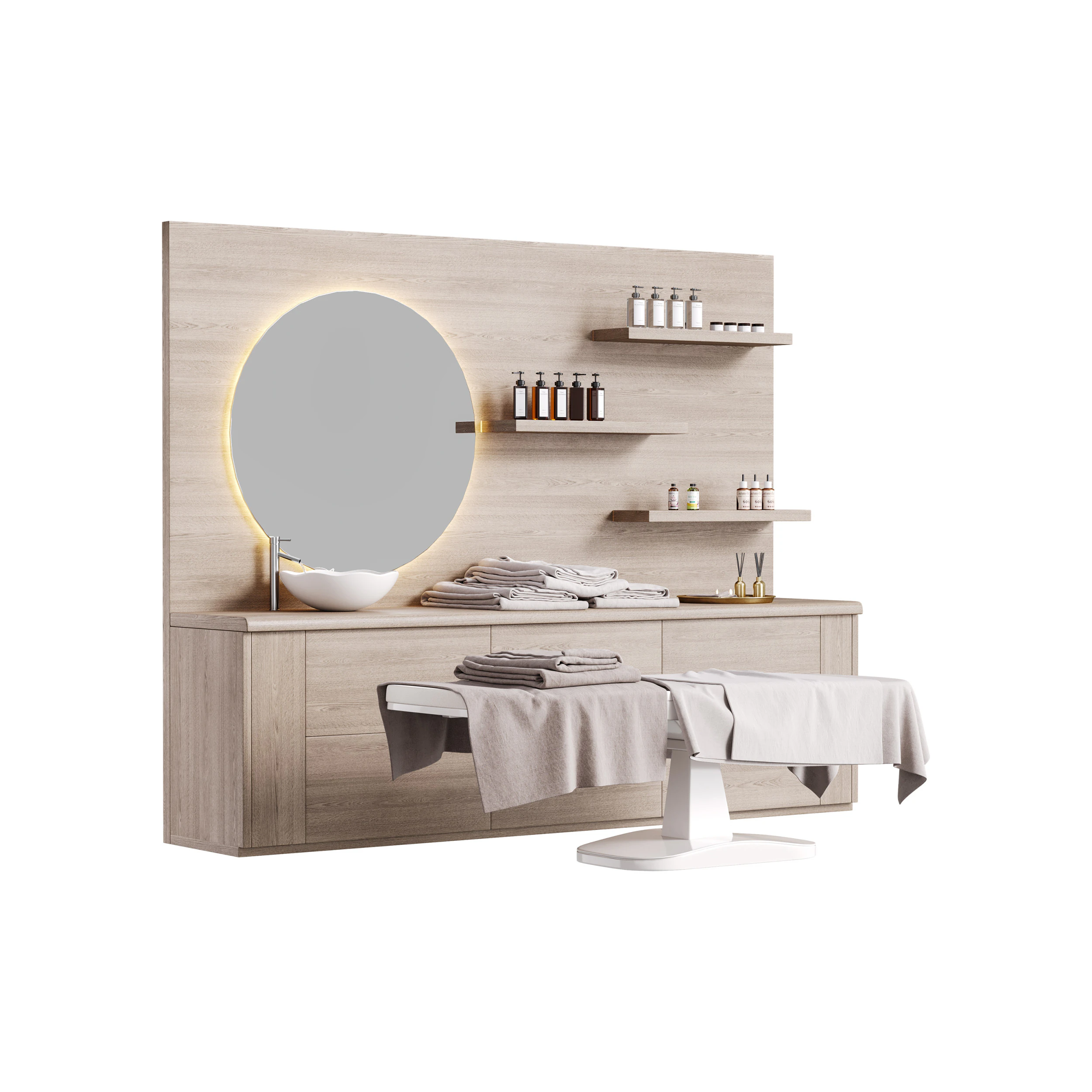 Modern spa and accessories 06 3D Model .c4d .max .obj .3ds .fbx .stl .blend