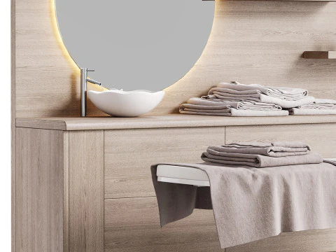 Modern spa and accessories 06 3D Model