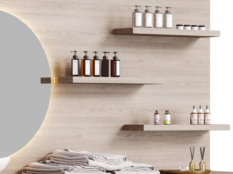 Modern spa and accessories 06 3D Model