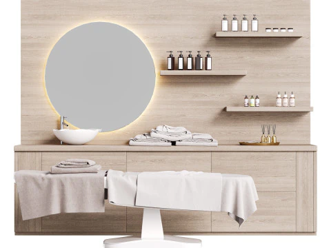 Modern spa and accessories 06 3D Model