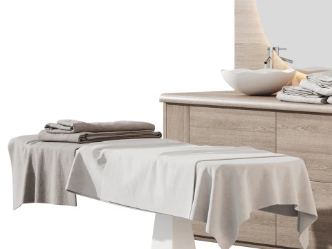 Modern spa and accessories 06 3D Model