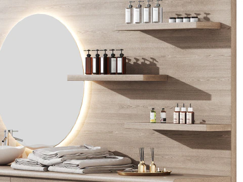 Modern spa and accessories 06 3D Model