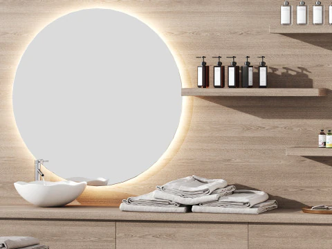 Modern spa and accessories 06 3D Model