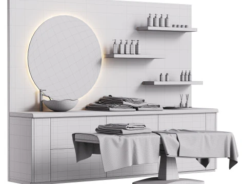 Modern spa and accessories 06 3D Model