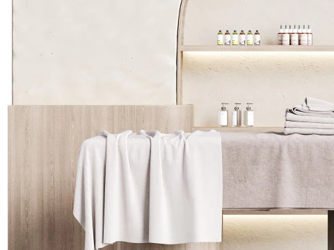 Modern spa and accessories 07 3D Model