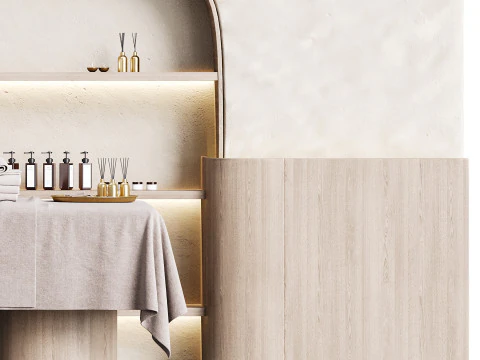 Modern spa and accessories 07 3D Model